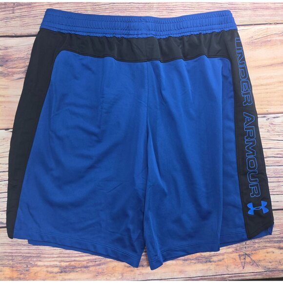 Under Armour Mens Blue HeatGear Athletic Shorts XL - Picture 2 of 7